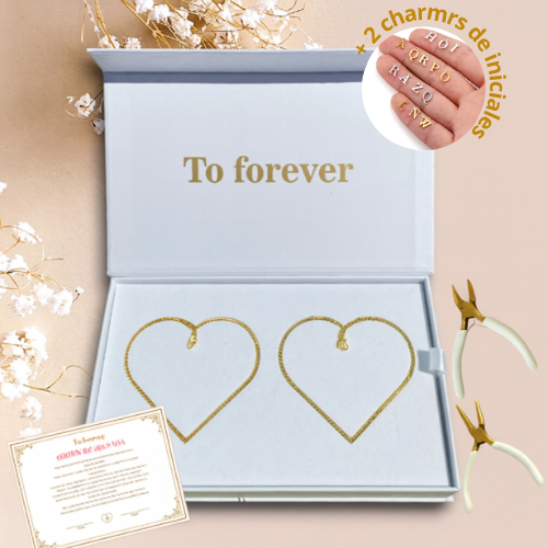 Kit de pulseras permanentes con iniciales personalizadas