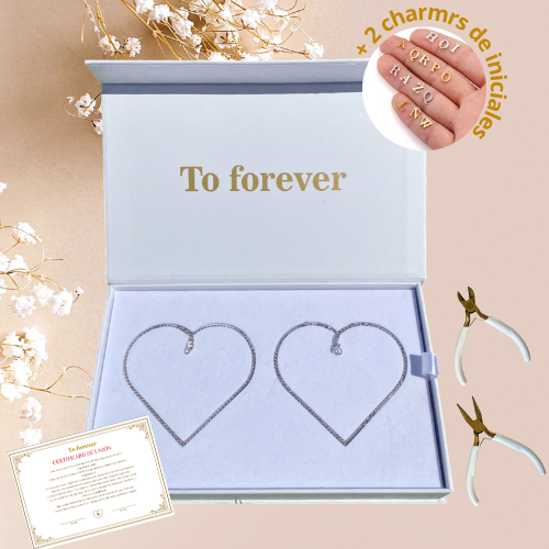 Kit de pulseras permanentes con iniciales personalizadas